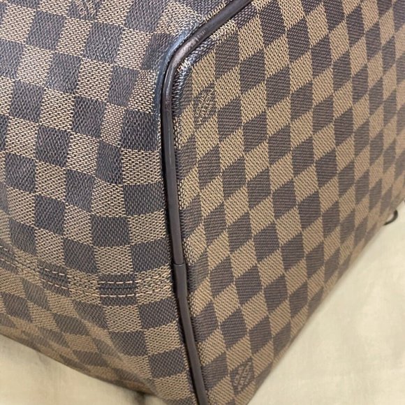 LOUIS VUITTON France 15" Damier Travel Compact Duffle Carryall Cabin Size Bag - Picture 12 of 12